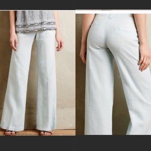 Pilcro Wide Leg Linen Pants